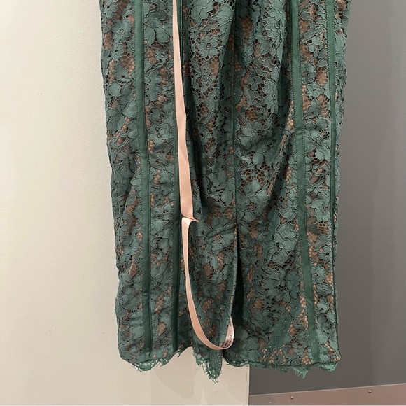 NWT House of CB Midi Maxi Dress Green Lace Joelle Underwire Bodycon size S - Picture 10 of 10